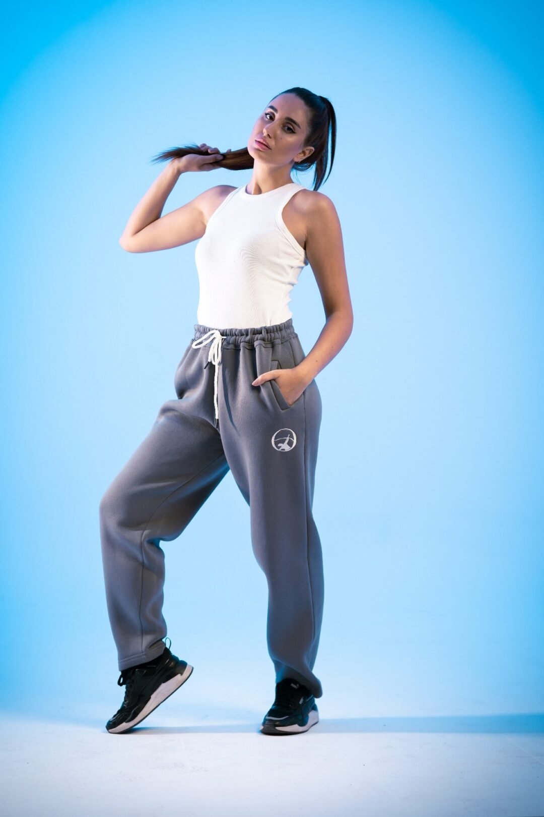 Grey sweatpants