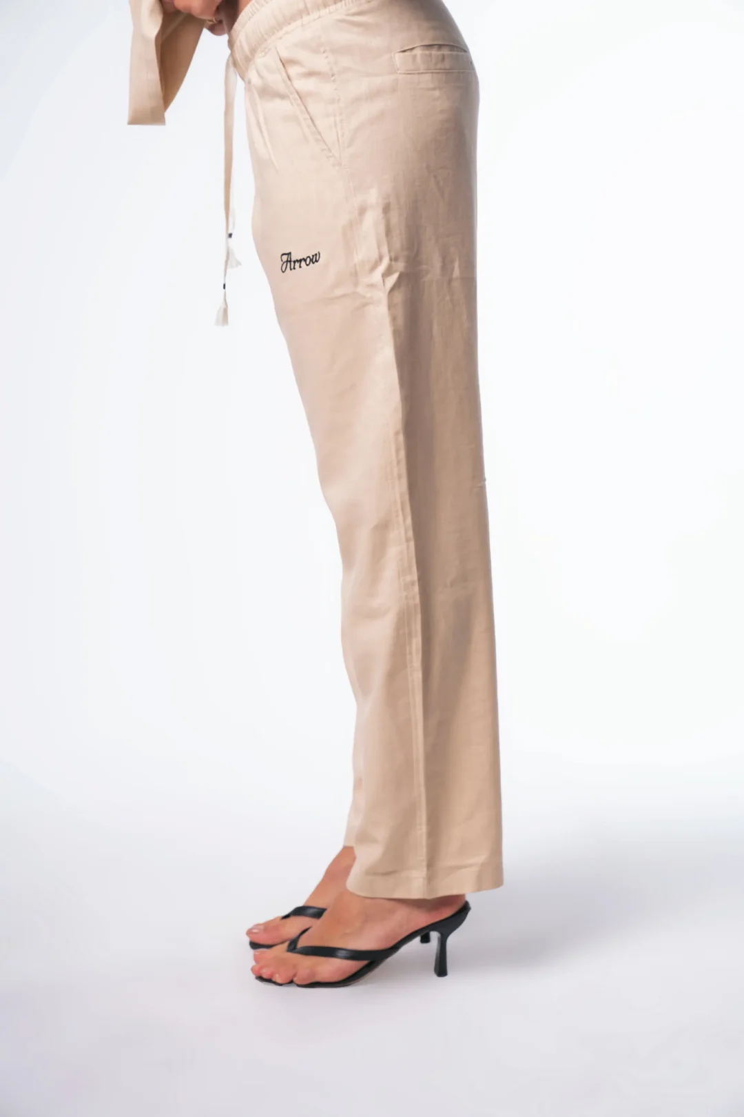 Linen pants beige - Image 4